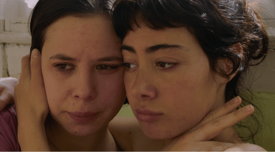 Tina (Taki Mumladze) and Megi (Mariam Khundadze) in A Room of My Own