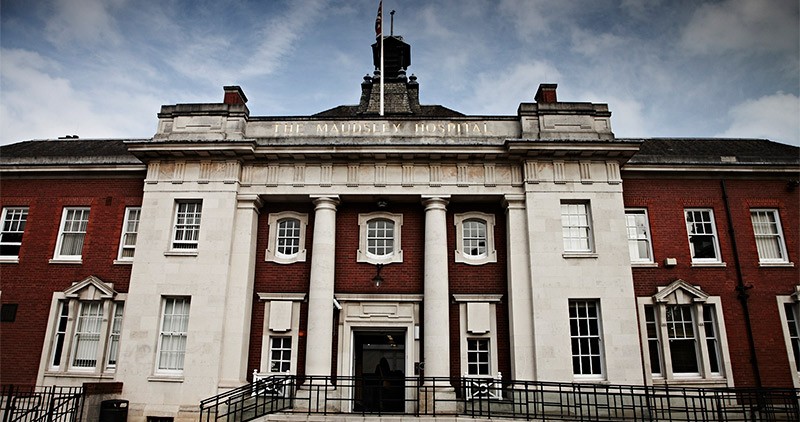 Exterior of the Victorian Maudsley hospital in London