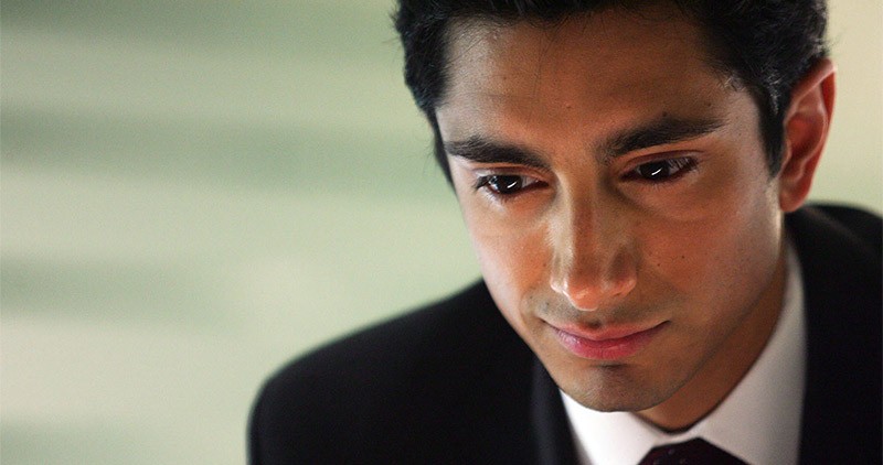 Close-up of male lead Riz Ahmed