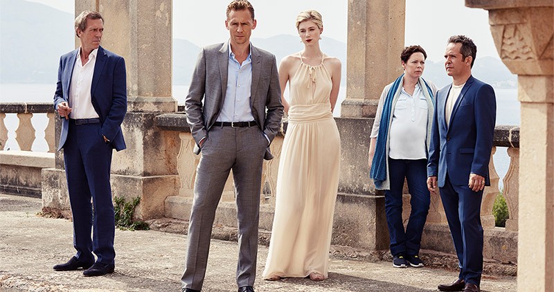 Lead cast members of the Night Manager in luxury setting